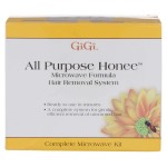 GiGi All Purpose Honee Microwave Kit for Hair Removal - Complete At-Home Waxing Kit with Applicators & Strips for Face, Body, Bikini, & Brazilian, 1 Pack