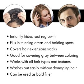 jerome russell Hair Color Thickener for Thinning Hair, Dark Brown, 3.5 Ounce jerome russell Hair Color Thickener for Thinning Hair, Dark Brown, 3.5 Ounce