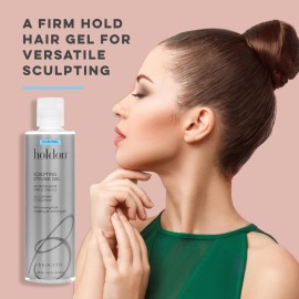 Brocato Holdon Control Sculpting Styling Gel, 8.5 Fl Oz | Extra Strong Hold Scalping, Shaping, & Molding Gel | For All Hair Types Men & Women