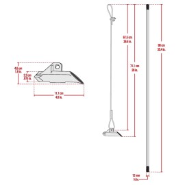 ShelterLogic 4-Piece Easy Hook Anchor Kit with 4 Cable Clamps and Driving Rod, 42-Inch,Silver