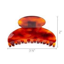 France Luxe Couture Claw Clip - Tortoise - French Medium Hair Clips - For Thick Hair - Cellulose Acetate France Luxe Couture Claw Clip - Tortoise - French Medium Hair Clips - For Thick Hair - Cellulose Acetate