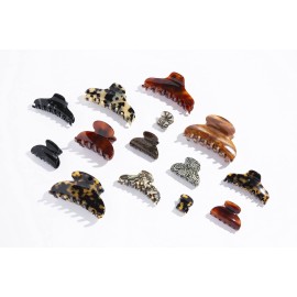 France Luxe Couture Claw Clip - Tortoise - French Medium Hair Clips - For Thick Hair - Cellulose Acetate France Luxe Couture Claw Clip - Tortoise - French Medium Hair Clips - For Thick Hair - Cellulose Acetate