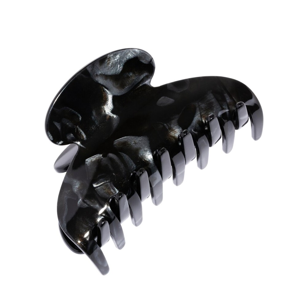 France Luxe Couture Claw Clip - Nacro Black - French Medium Hair Clips - For Thick Hair - Cellulose Acetate