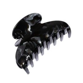 France Luxe Couture Claw Clip - Nacro Black - French Medium Hair Clips - For Thick Hair - Cellulose Acetate