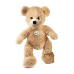 Steiff USA Beige Fynn Teddy Bear Plush Collectible, 15.75 x 10.6 x 5.5 - Handmade Craftsmanship (111679)