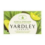 Yardley London Nourishing Bath Soap Bar Aloe & Avocado, Conditions Skin with Creamy Avocado & Olive Extracts, 4.0 oz Bath Bar, 1 Soap Bar