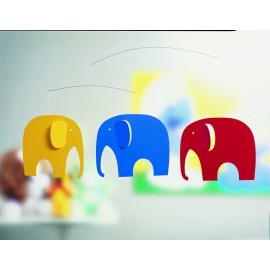 Flensted Mobiles Flensted Mobiles Elephant Party Hanging Nursery Mobile - 25 Inches - High Quality Plastic