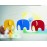 Flensted Mobiles Flensted Mobiles Elephant Party Hanging Nursery Mobile - 25 Inches - High Quality Plastic