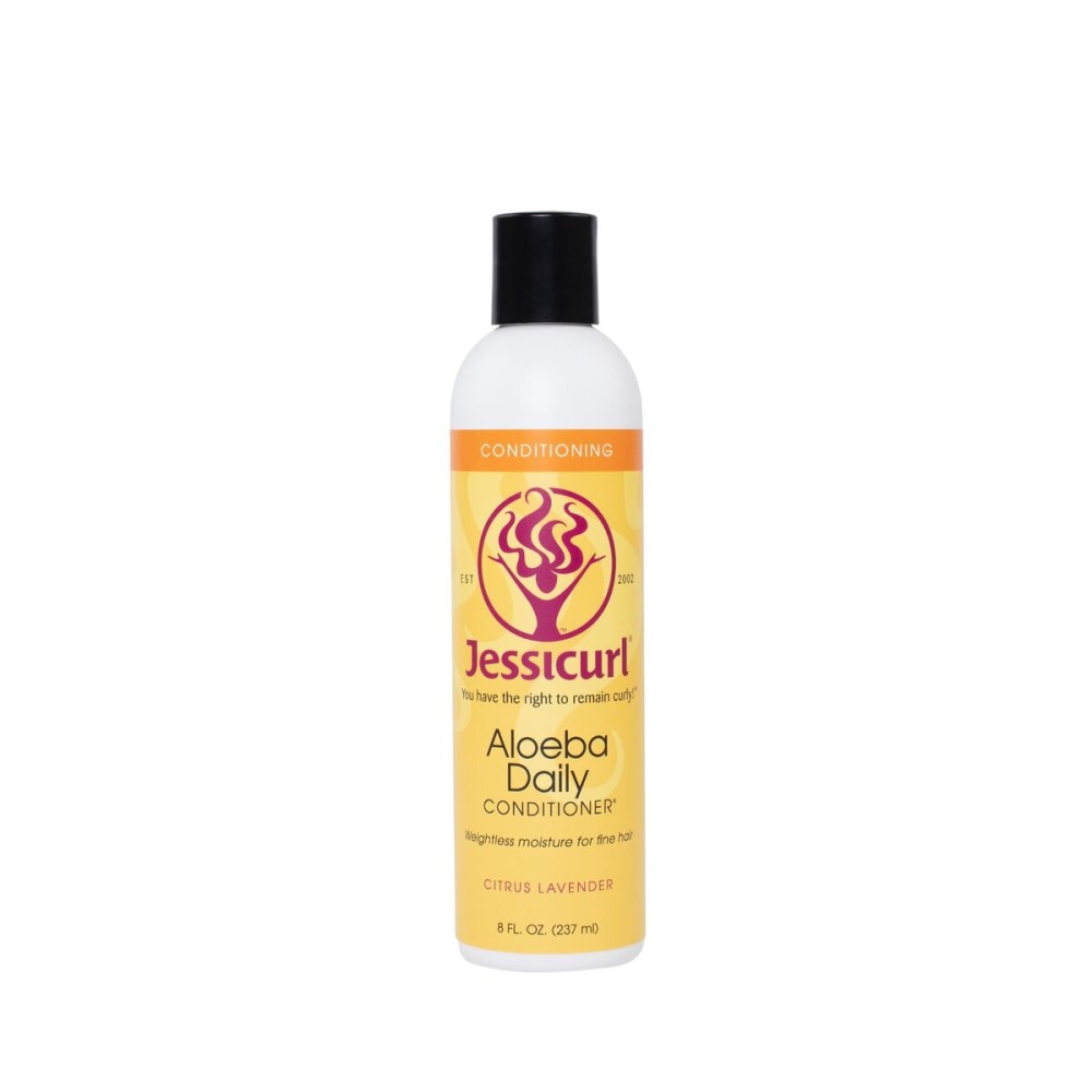 Jessicurl, Aloeba Daily Conditioner for Curly Hair, Citrus Lavender, 8 Fl oz. Leave in Conditioner and Hair Detangler for Fine Hair Jessicurl, Aloeba Daily Conditioner for Curly Hair, Citrus Lavender, 8 Fl oz. Leave in Conditioner and Hair Detangler for Fine Hair
