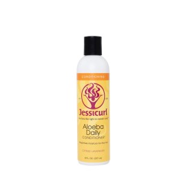 Jessicurl, Aloeba Daily Conditioner for Curly Hair, Citrus Lavender, 8 Fl oz. Leave in Conditioner and Hair Detangler for Fine Hair Jessicurl, Aloeba Daily Conditioner for Curly Hair, Citrus Lavender, 8 Fl oz. Leave in Conditioner and Hair Detangler for Fine Hair