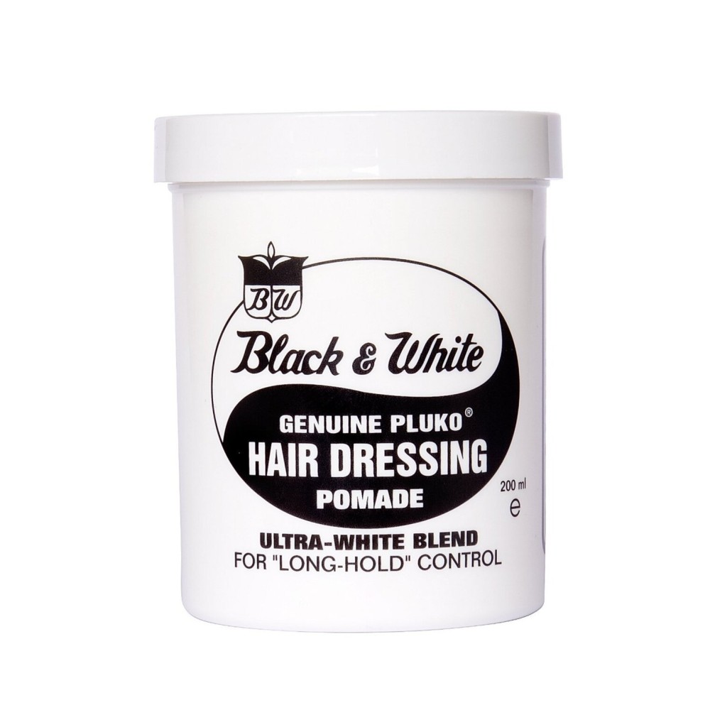 Black & White Genuine Pluko Hair Dressing Pomade Ultra White Blend 200Ml