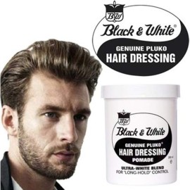 Black & White Genuine Pluko Hair Dressing Pomade Ultra White Blend 200Ml