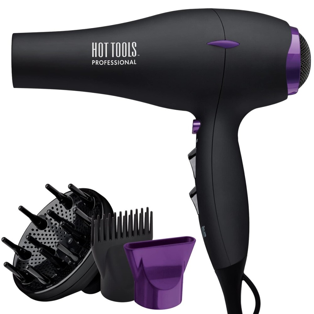HOT TOOLS Pro Artist Tourmaline 2000 Turbo Hair Dryer | Lightweight with Quiet Blowout Results HOT TOOLS Pro Artist Tourmaline 2000 Turbo Hair Dryer | Lightweight with Quiet Blowout Results
