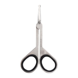 Seki Edge Stainless Steel Nostril Scissors (SS-908) - Safety Grooming Scissors with Round Blunt Tips for Trimming Nose Hair & Other Facial Hair for Men & Women - Made in Japan