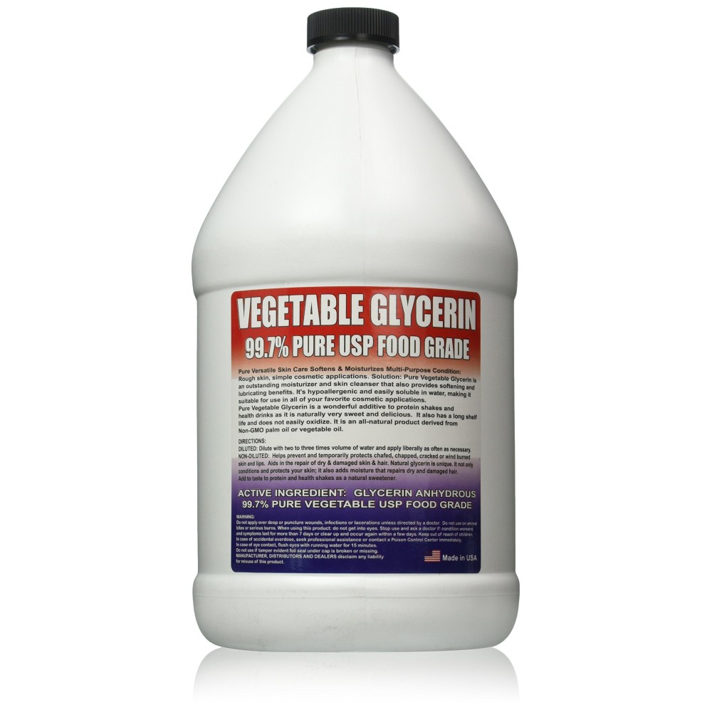 SMPLY. 99.7% Pure USP Food Grade Vegetable Glycerin for Skin, Soap, and More, 1 Gallon