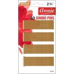 annie jumbo bob hair pins 40 counts roller pin Brown roller pins