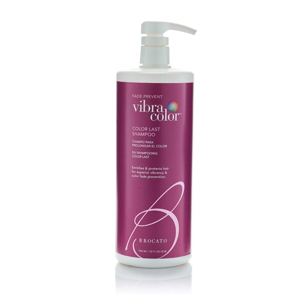 Brocato Vibracolor Color Last Shampoo, 32 Oz. | Fade Preventing, Enriches & Protects Hair For Superior Vibrancy, Health, & Color Fade Prevention | Protects Hair Color, Adds Moisture & Hydration