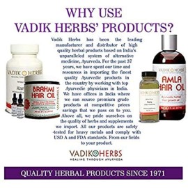 Vadik Herbs Amla Hair Oil (8 oz) Rosemary oil | Herbal scalp treatment | Great for hair loss, balding, thinning of hair, for beard growth, made with Amla (Amalaki) - Indian gooseberry
