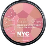 New York Color Wheel Mosaic Face Powder, Pink Cheek Glow, 0.32 Ounce