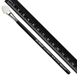 da Vinci Cosmetics CLASSIC Series 3704 - Eyeshadow Applicator in white - for area and detail work with powder & cream eyeshadow