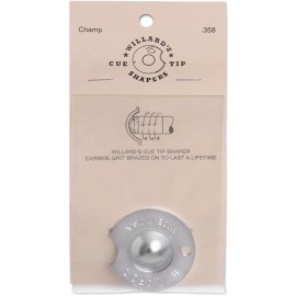 Willard Pool Cue Tip Shaper - Dime Radius