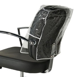 Betty Dain Salon Chair Cover, Protects Spa/Salon Chair Upholstery from Stains, Chemicals, Moisture, and Wear, Square, Fits Most Salon Chairs, Durable Vinyl, Clear