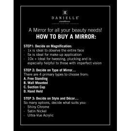 Danielle Midnight Matte Round Vanity Mirror Danielle Midnight Matte Round Vanity Mirror