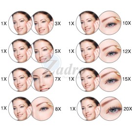 Zadro Acrylic Dual-Sided Handheld Mirror