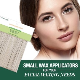 Clean + Easy Wooden Wax Applicator Sticks for Facial Waxing - Small Disposable Spatula, 100 ct Clean + Easy Wooden Wax Applicator Sticks for Facial Waxing - Small Disposable Spatula, 100 ct