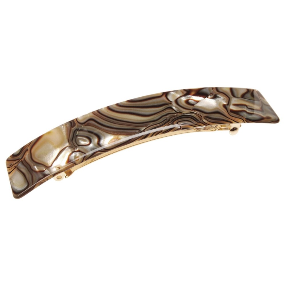 France Luxe Extra Long Rectangle Barrette - Onyx France Luxe Extra Long Rectangle Barrette - Onyx