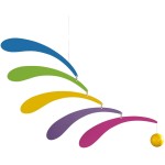 Flowing Rhythm Rainbow Hanging Mobile - 18 Inches - Handmade in Denmark by Flensted