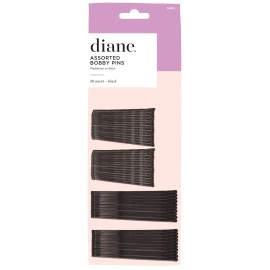 Diane 2 and 2.5 Black Bobby Pins for Women, Girls, Hairdressing, Salon, Large Hair Pins with Ball Tips for Securing Updos, Flyaways, 50 Count Diane 2 and 2.5 Black Bobby Pins for Women, Girls, Hairdressing, Salon, Large Hair Pins with Ball Tips for Securing Updos, Flyaways, 50 Count
