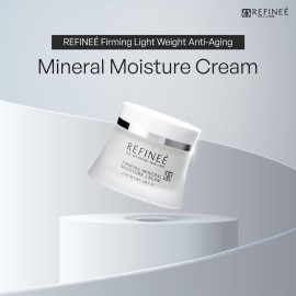 REFINE Face Moisturizer Mineral Cream with Peptides and Rosehip (2oz), Firming Light Weight Anti-Aging Anti-Oxidant Vitamin-Filled Face Moisturizer for All Skin Types, Hydrates & Firms Skin