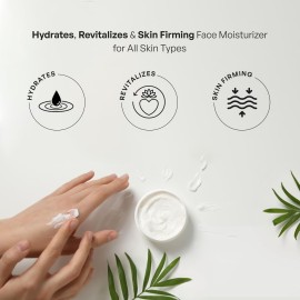 REFINE Face Moisturizer Mineral Cream with Peptides and Rosehip (2oz), Firming Light Weight Anti-Aging Anti-Oxidant Vitamin-Filled Face Moisturizer for All Skin Types, Hydrates & Firms Skin