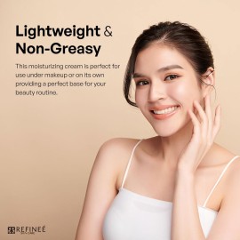 REFINE Face Moisturizer Mineral Cream with Peptides and Rosehip (2oz), Firming Light Weight Anti-Aging Anti-Oxidant Vitamin-Filled Face Moisturizer for All Skin Types, Hydrates & Firms Skin