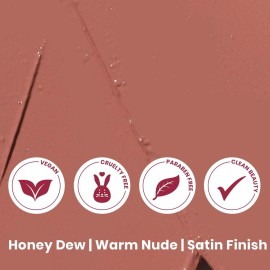 True + Luscious Super Moisture Lipstick - Clean, Vegan and Cruelty Free - Lasting Hydration for Dry Lips with a Satin Finish - Honey Dew, Warm Nude True + Luscious Super Moisture Lipstick - Clean, Vegan and Cruelty Free - Lasting Hydration for Dry Lips with a Satin Finish - Honey Dew, Warm Nude