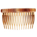 France Luxe Basic Side Comb - Caramel Horn