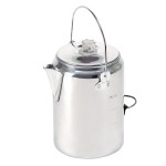 Stansport Camper\'s Percolator Coffee Pot 9 Cups (277) Silver