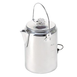 Stansport Camper\'s Percolator Coffee Pot 9 Cups (277) Silver