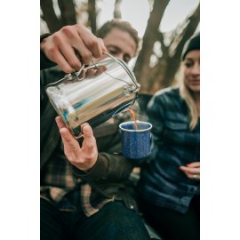 Stansport Camper\'s Percolator Coffee Pot 9 Cups (277) Silver