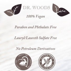 Dr. Woods Pure Peppermint Liquid Castile Soap with Organic Shea Butter, 32 Ounce (Pack of 2)