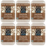 One With Nature Shea Butter Dead Sea Mineral Soap, 7 Ounce Bars (Pack of 6)