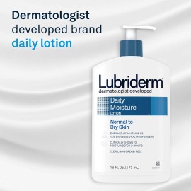 Lubriderm Daily Moisture Hydrating Body and Hand Lotion To Help Moisturize Dry Skin with Pro-Vitamin B5 For Healthy-Looking Skin, Non-Greasy, 6 fl. oz Lubriderm Daily Moisture Hydrating Body and Hand Lotion To Help Moisturize Dry Skin with Pro-Vitamin B5 For Healthy-Looking Skin, Non-Greasy, 6 fl. oz
