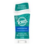 Tom\'s of Maine Original Care Natural Deodorant Unscented 2.25 Oz (Pack of 6) (Packaging May Vary)