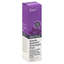 Derma e Evenly Radiant Overnight Peel With Alpha Hydroxy Acids 2 Ounce (60 ml) (Pack of 2) Derma e Evenly Radiant Overnight Peel With Alpha Hydroxy Acids 2 Ounce (60 ml) (Pack of 2)