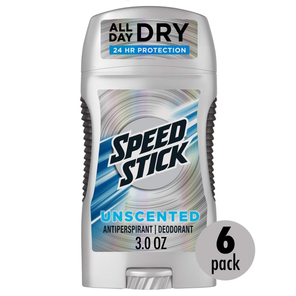 Speed Stick Power Antiperspirant Deodorant for Men, Unscented - 3 Ounce, Pack Of 6 (Packaging May Vary) Speed Stick Power Antiperspirant Deodorant for Men, Unscented - 3 Ounce, Pack Of 6 (Packaging May Vary)
