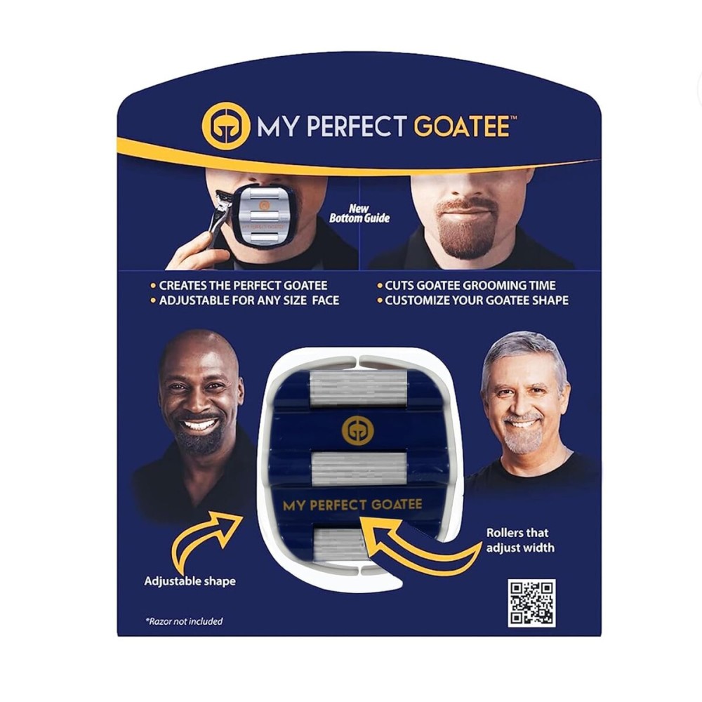 My Perfect Goatee Shaving Template - Create a Perfectly Shaped Goatee Every Time - Adjustable Reduces Shaving Time - Shape Goatee and Circle Bead (Version 1.1) My Perfect Goatee Shaving Template - Create a Perfectly Shaped Goatee Every Time - Adjustable Reduces Shaving Time - Shape Goatee and Circle Bead (Version 1.1)