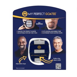 My Perfect Goatee Shaving Template - Create a Perfectly Shaped Goatee Every Time - Adjustable Reduces Shaving Time - Shape Goatee and Circle Bead (Version 1.1) My Perfect Goatee Shaving Template - Create a Perfectly Shaped Goatee Every Time - Adjustable Reduces Shaving Time - Shape Goatee and Circle Bead (Version 1.1)