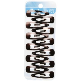 CONAIR CORPORATION CONTOUR BARRETTES BROWN 12PK
