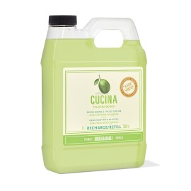 Fruits & Passion [Cucina] - Lime Zest and Cypress Tree Liquid Hand Soap Refill, Kitchen Hand Soap Refill, Vegan & Cruelty-Free, All Natural Moisturizing Hand Wash Refill (33.8 fl oz)